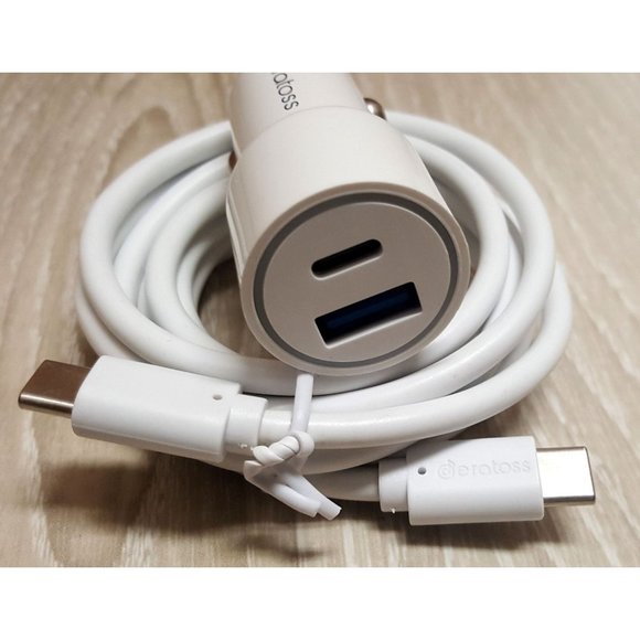 Android Combo Fast PD Car Charger with Type C to Type C Cable New in Box - Picture 2 of 3